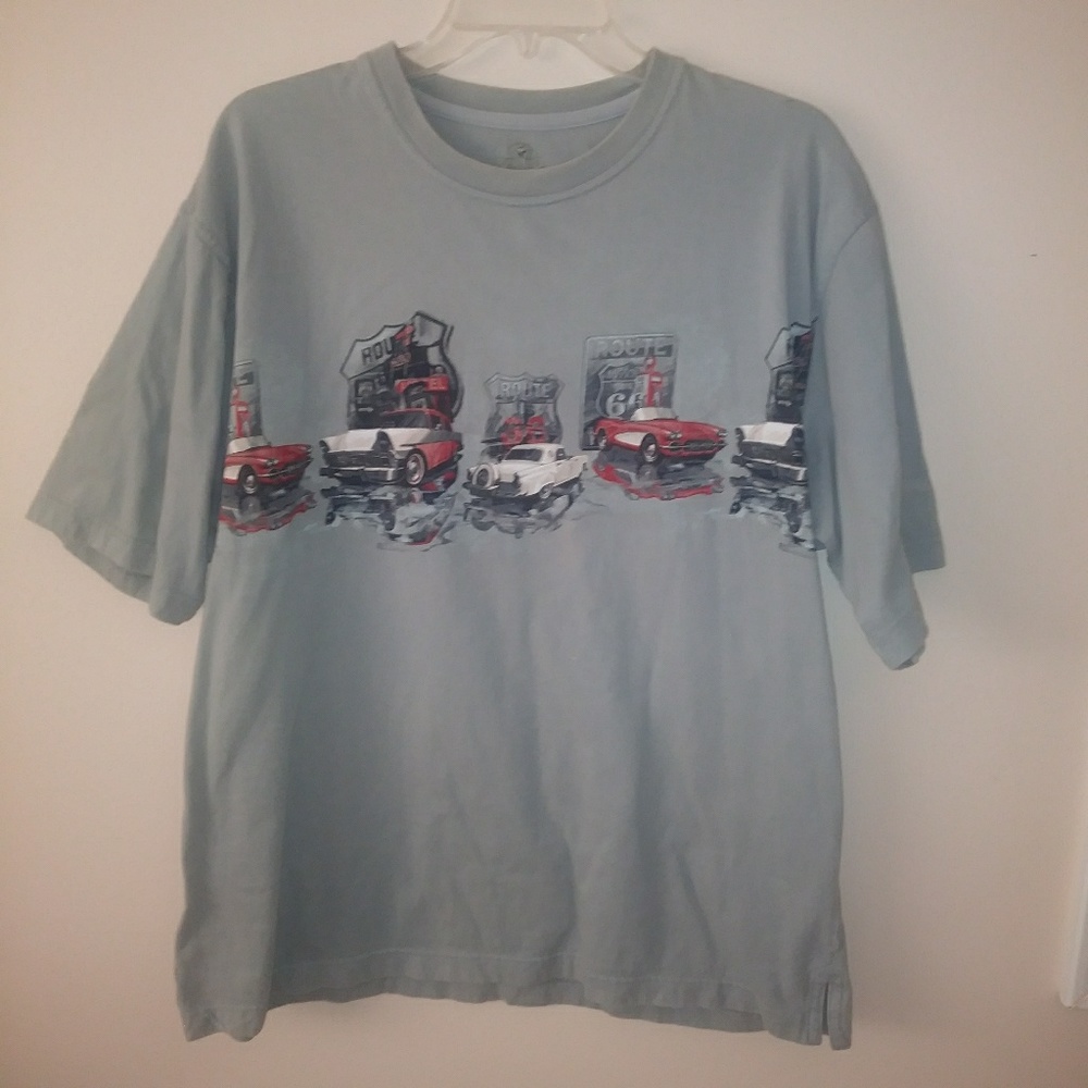 Route 66 Grey T Shirt Mens Large Americana - Picture 3 of 7